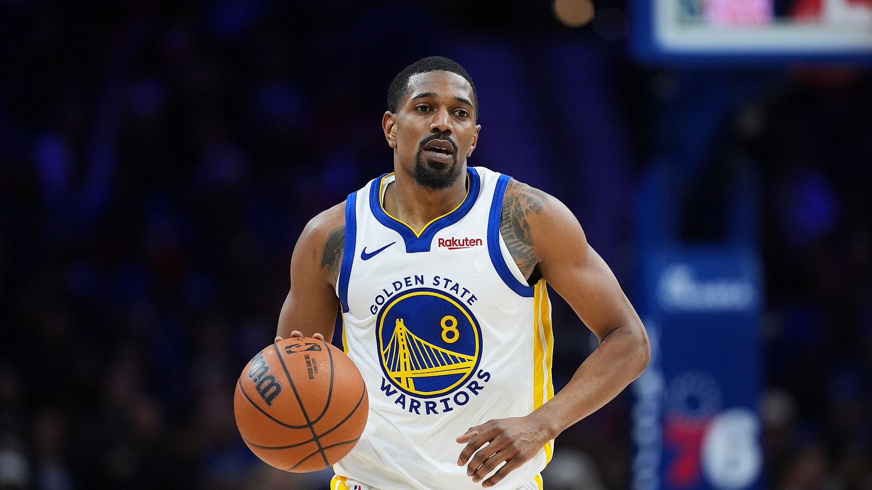 穷追猛打！梅尔顿突破拉杆上篮得手 帮助勇士领先开拓者20分